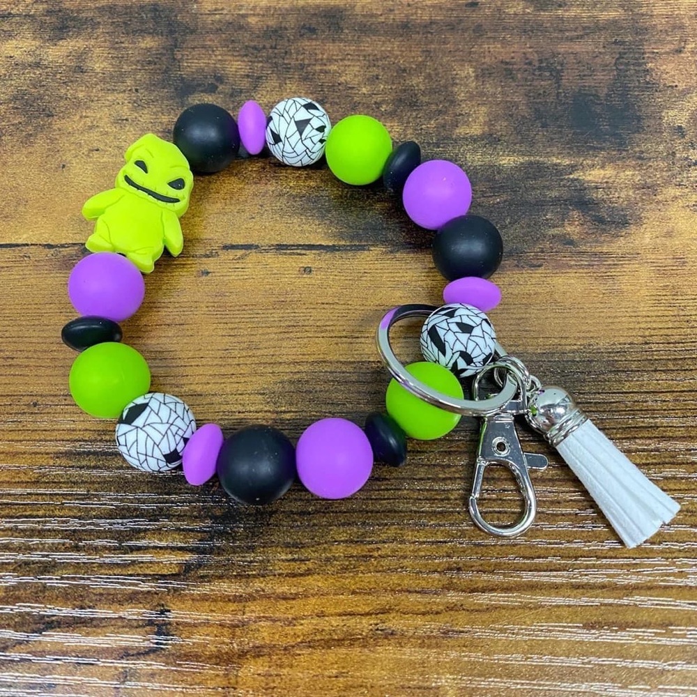 Silicone Bracelet Keychain - Halloween Monster